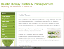 Tablet Screenshot of holistictherapypractice.com